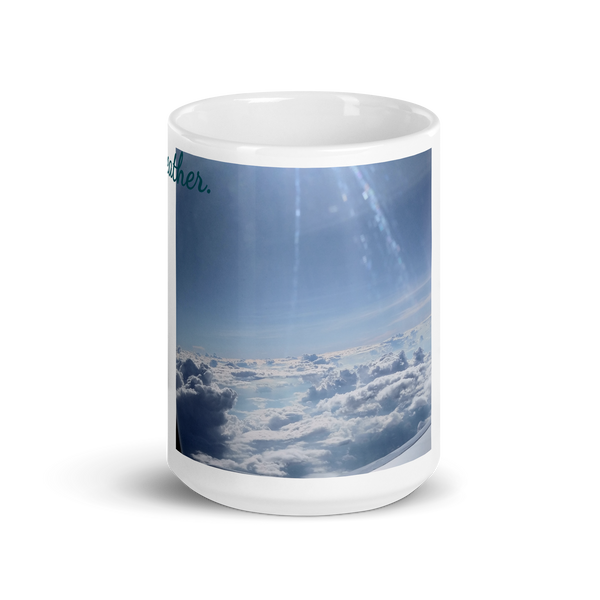 White glossy mug