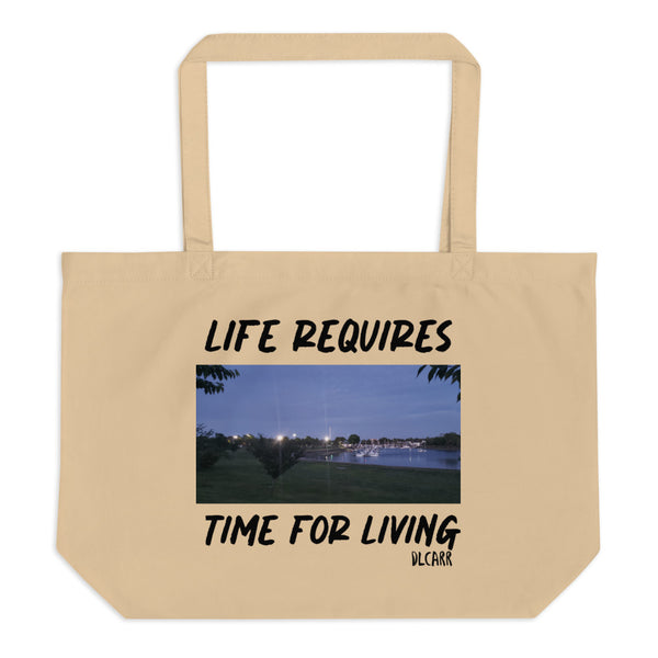 Large organic tote bag